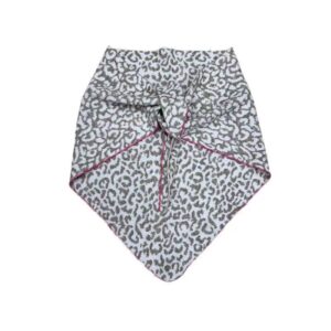 women’s leopard triangle scarf shawl – warm winter neck wrap, fashion animal print bandana