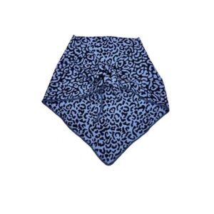 women’s leopard triangle scarf shawl – warm winter neck wrap, fashion animal print bandana
