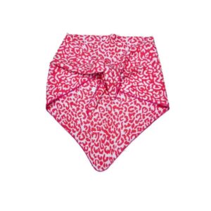 women’s leopard triangle scarf shawl – warm winter neck wrap, fashion animal print bandana