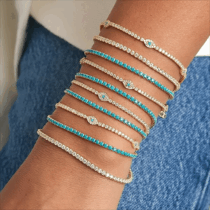 eye bracelet zircon tennis chain lucky eye jewelry european and american fashion women