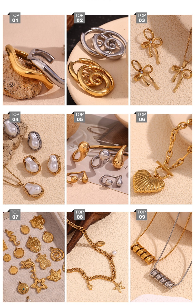 european and american temperament retro personality hip hop niche design necklace stainless steel 18k gold plated snake chain zircon bracelet