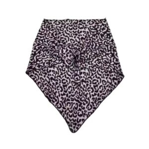 women’s leopard triangle scarf shawl – warm winter neck wrap, fashion animal print bandana