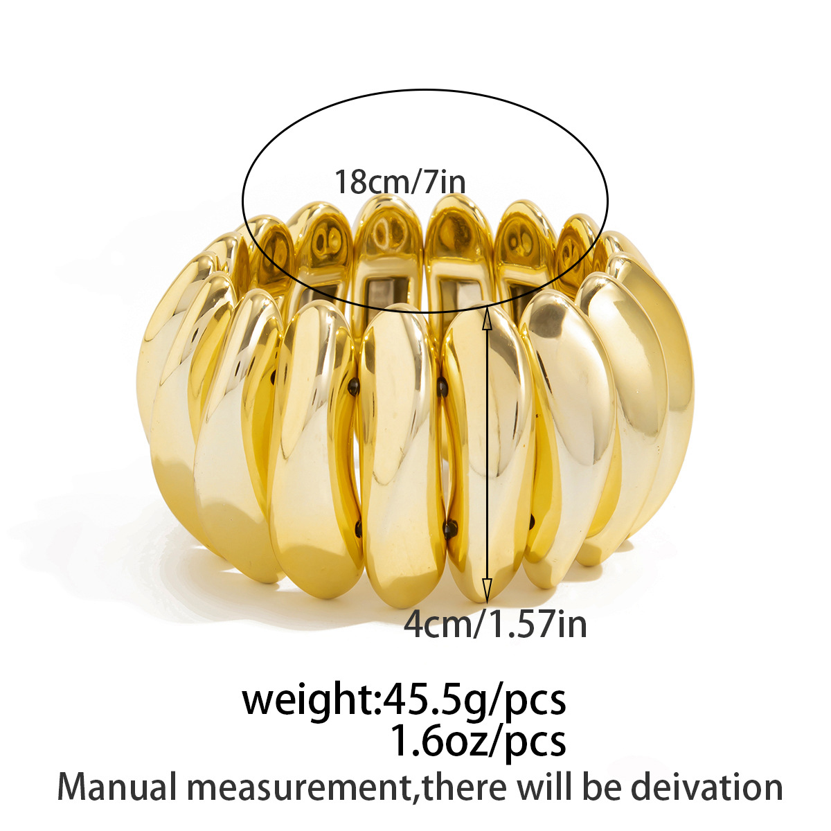 niche design special shaped resin gradient bracelet simple ins splicing elastic bracelet