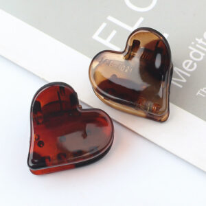 heart shaped small clip simple and versatile headdress girl hair clip net celebrity clip bangs side clip small clip hair accessories