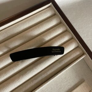 french ins gold label wide glossy hairpin high end black back clip spring clip ins hairpin