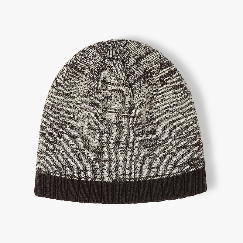 winter thick warm cross border ear protection large head circumference pullover knitted hat