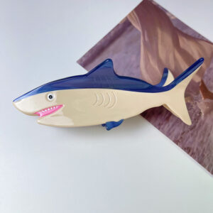 new niche animal shark clip ocean shark acetate hairpin personality sardine shark clip female hair accessories