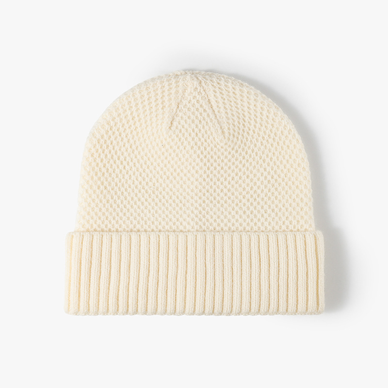 warm unisex knitted hat for men and women, cross border thickened ear protection, wrapped head wool hat