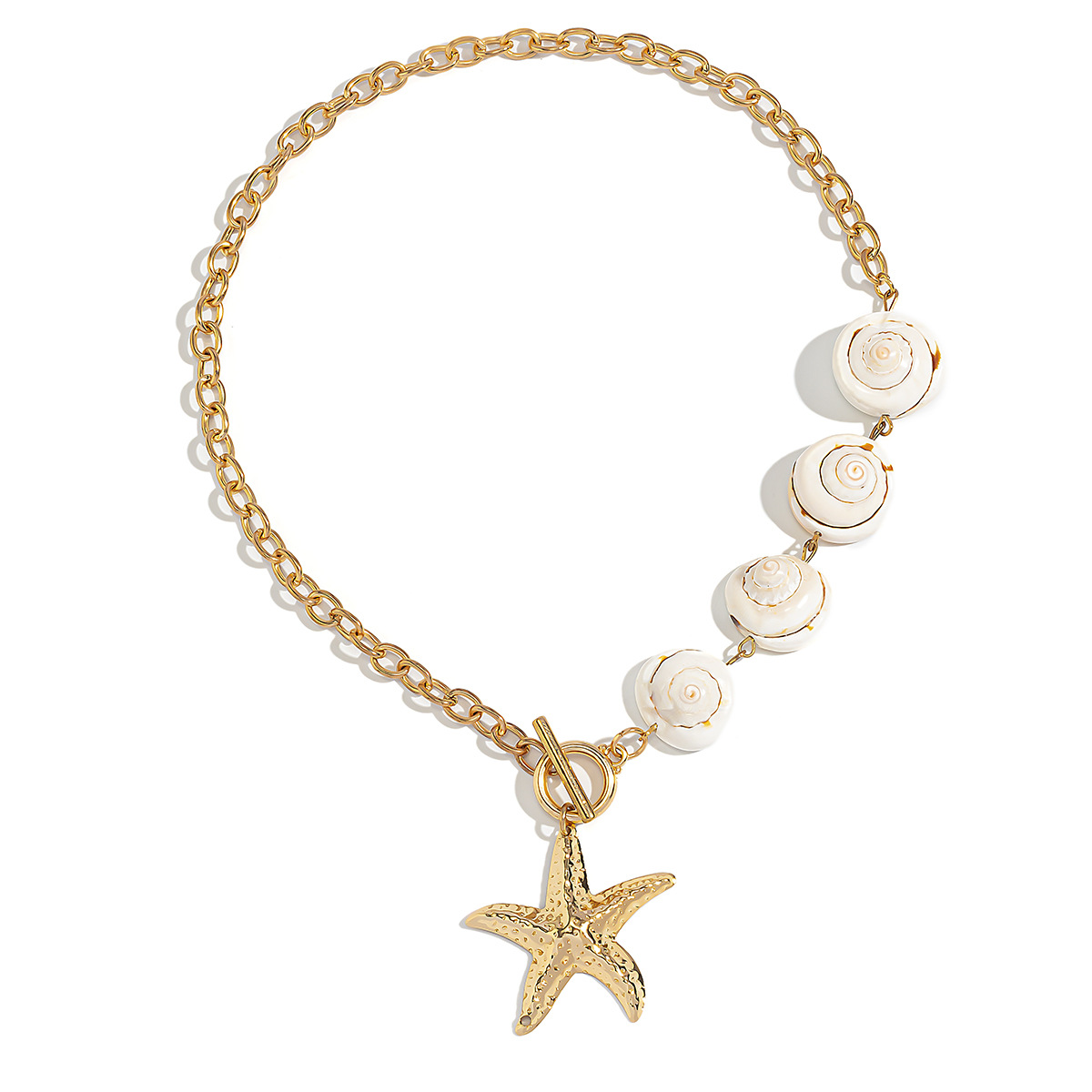 beach vacation shell clavicle necklace ocean style starfish all match set necklace