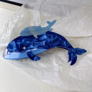 new niche animal shark clip ocean shark acetate hairpin personality sardine shark clip female hair accessories