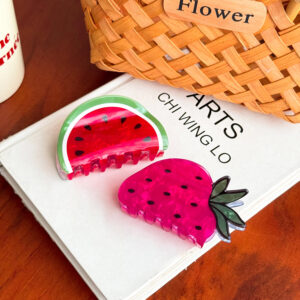 korean cute all match hairpin fresh fruit clip back of the head hair shark clip headdress