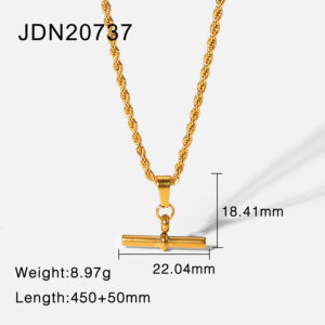 punk hip hop 18k gold stainless steel pendant rope chain/figaro chain/cuban chain necklace