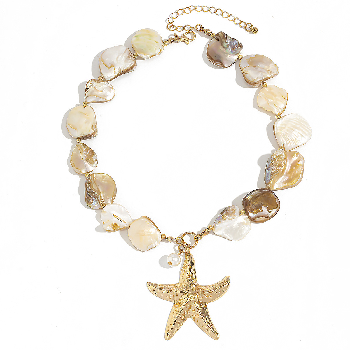 beach vacation shell clavicle necklace ocean style starfish all match set necklace