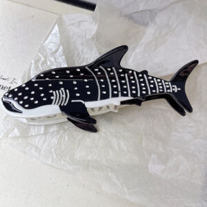 new niche animal shark clip ocean shark acetate hairpin personality sardine shark clip female hair accessories