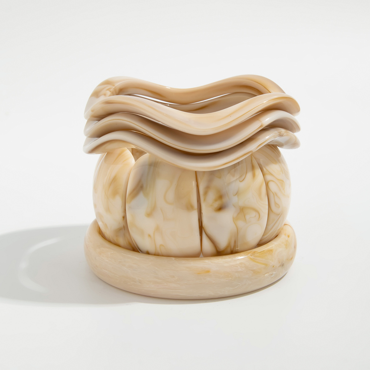 simple artistic retro wavy bracelet, irregular and special shaped elastic bracelet with design