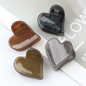 heart shaped small clip simple and versatile headdress girl hair clip net celebrity clip bangs side clip small clip hair accessories