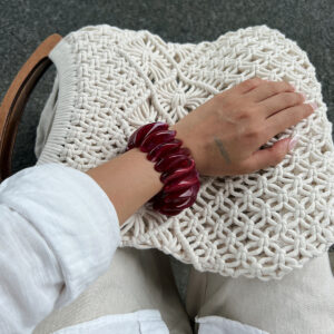 niche design special shaped resin gradient bracelet simple ins splicing elastic bracelet