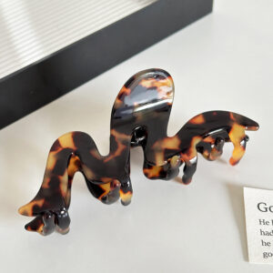 thickened 3mm acetate wave hairpin high end hair shark clip all match ponytail clip hair accessories