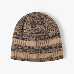 european and american color matching fashion warm simple men's wool hat outdoor travel knitted autumn and winter women's casual cold hat