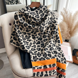 women's imitation cashmere long thick warm scarf air conditioning shawl neck