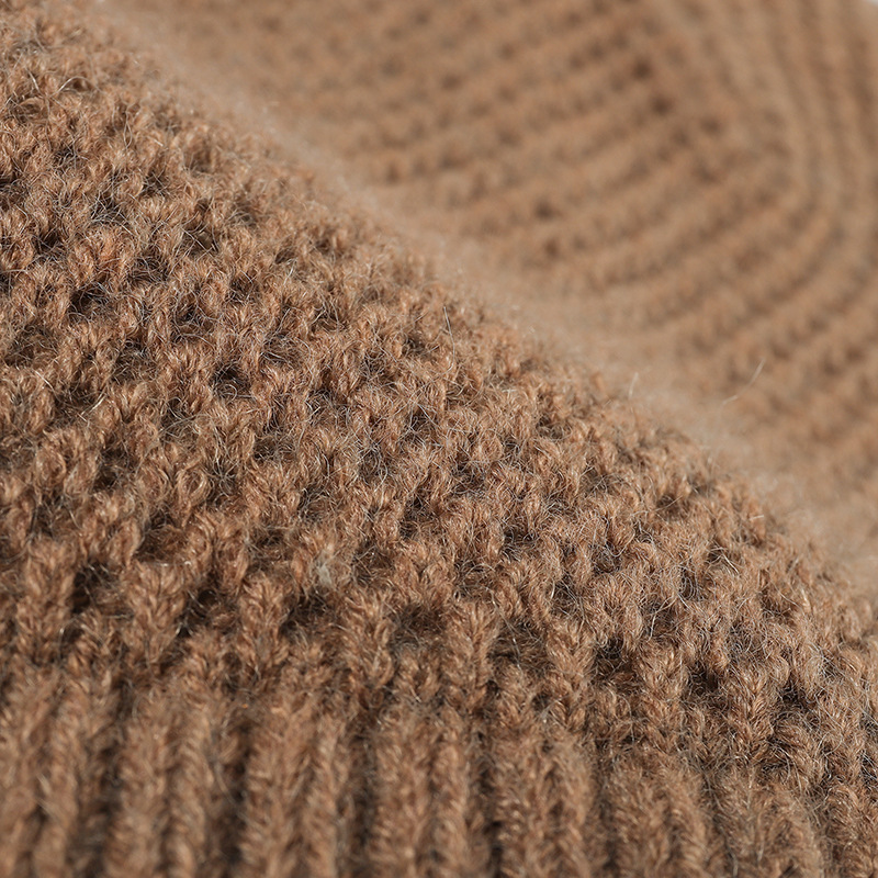 warm unisex knitted hat for men and women, cross border thickened ear protection, wrapped head wool hat