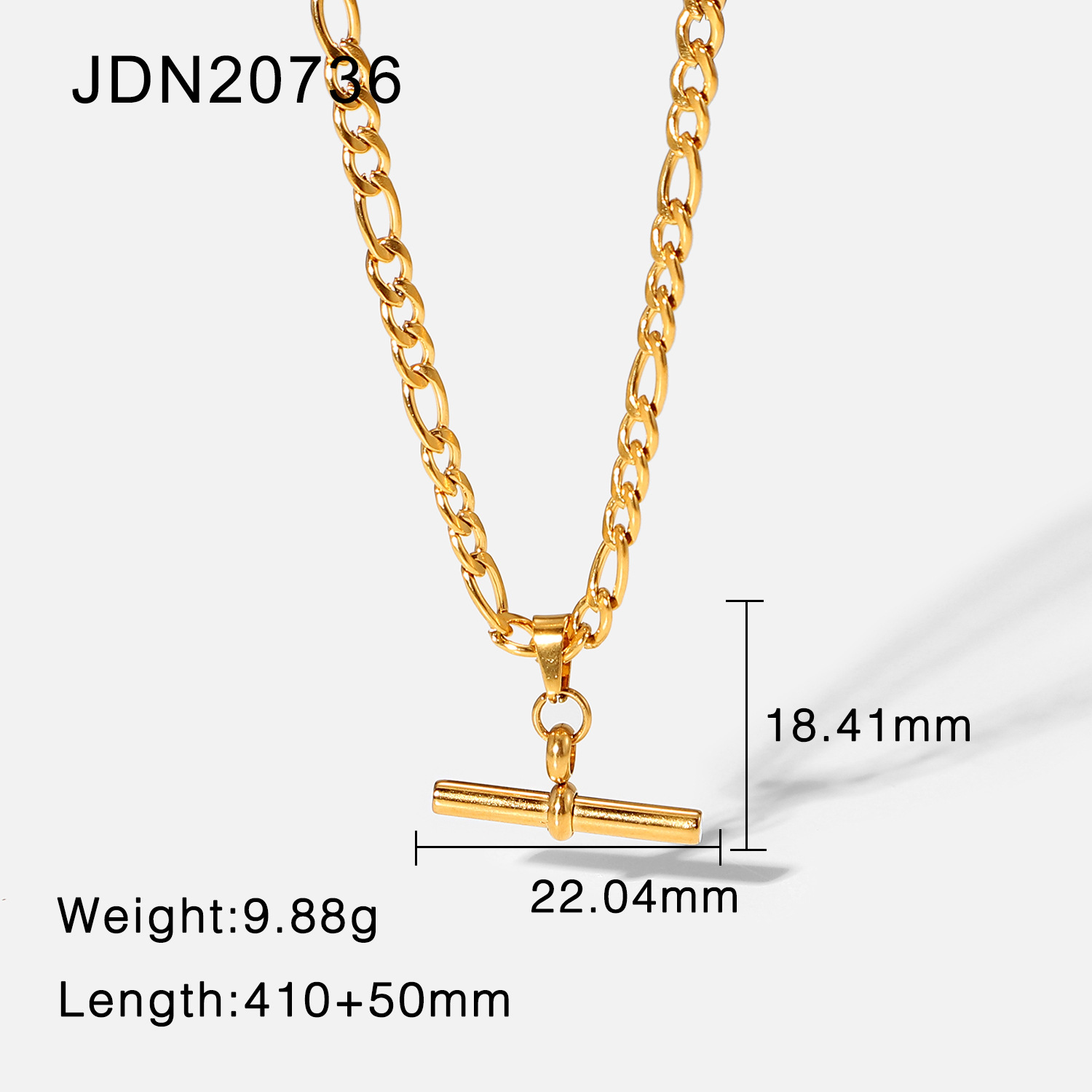 punk hip hop 18k gold stainless steel pendant rope chain/figaro chain/cuban chain necklace