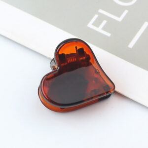 heart shaped small clip simple and versatile headdress girl hair clip net celebrity clip bangs side clip small clip hair accessories