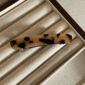 french ins gold label wide glossy hairpin high end black back clip spring clip ins hairpin