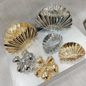 shell hairpin female flower hairpin simple back of the head hair shark clip european and american fashion ponytail clip headdress