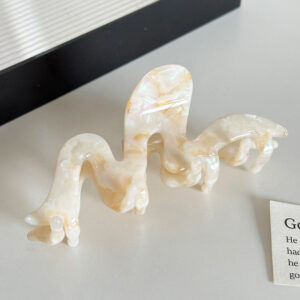 thickened 3mm acetate wave hairpin high end hair shark clip all match ponytail clip hair accessories