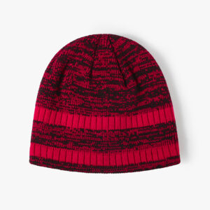 european and american color matching fashion warm simple men's wool hat outdoor travel knitted autumn and winter women's casual cold hat