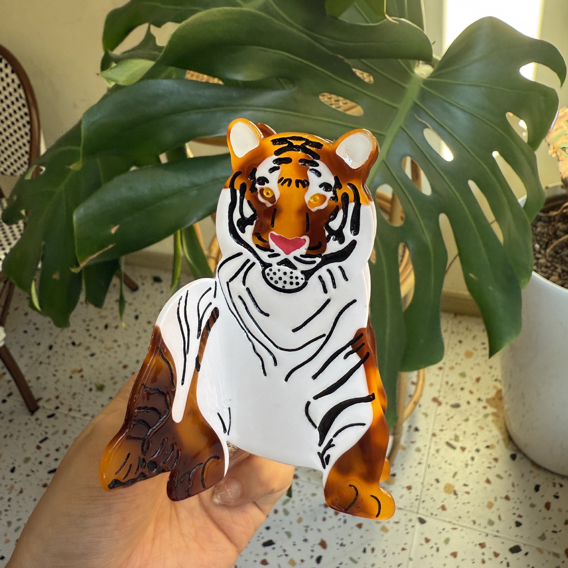 animal tiger kangaroo dinosaur leopard niche design grab clip shark clip cross border hair accessories ponytail clip