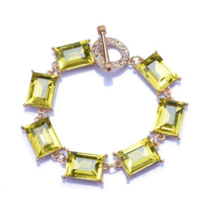 geometric square color crystal necklace light luxury fashion necklace