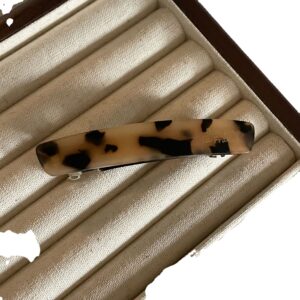 french ins gold label wide glossy hairpin high end black back clip spring clip ins hairpin