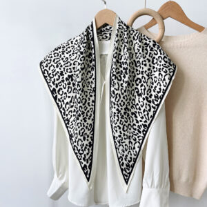 summer versatile waist tie with shirt, denim suit and shawl twill silk cool fashion triangle scarf