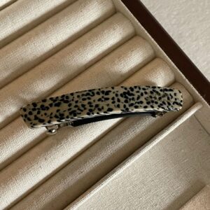 french ins gold label wide glossy hairpin high end black back clip spring clip ins hairpin