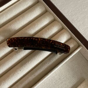 french ins gold label wide glossy hairpin high end black back clip spring clip ins hairpin