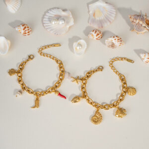 new ocean style bracelet fashionable and versatile beach vacation style personalized design stainless steel jewelry