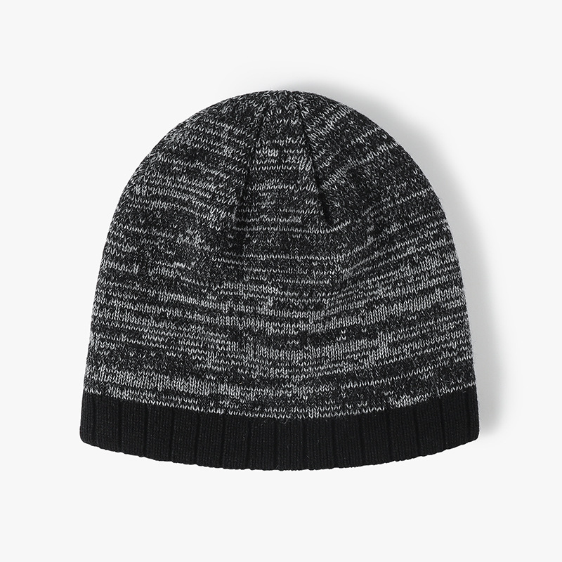 winter thick warm cross border ear protection large head circumference pullover knitted hat