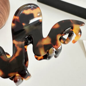 thickened 3mm acetate wave hairpin high end hair shark clip all match ponytail clip hair accessories