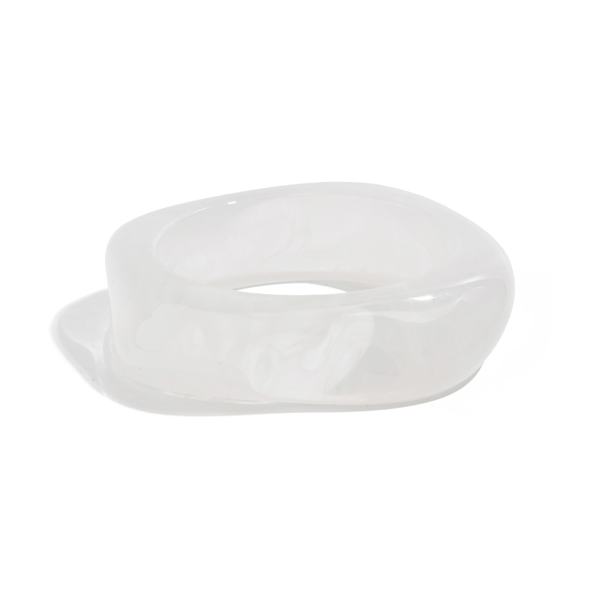 niche design polygonal translucent bracelet colorful macaron resin bracelet