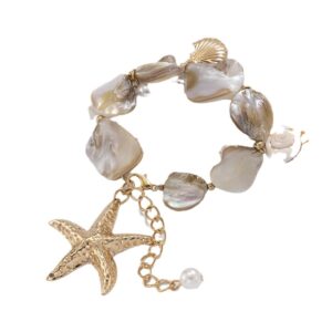beach vacation shell clavicle necklace ocean style starfish all match set necklace