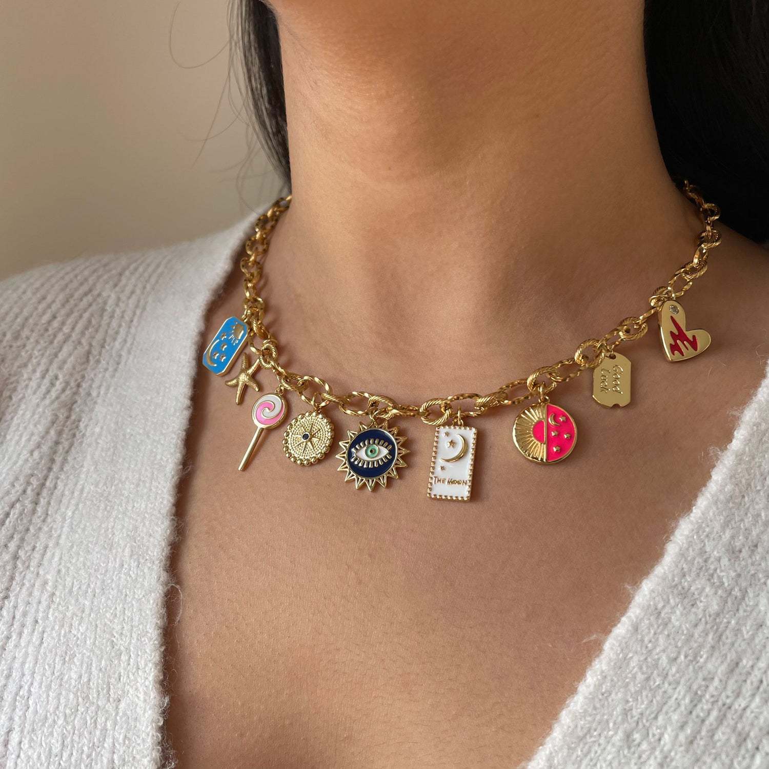 valentine's day necklace heart flower fruit pendant holiday new fashion jewelry