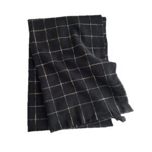 super soft imitation cashmere plaid women's winter soft new scarf short beard warm simple versatile thick shawl