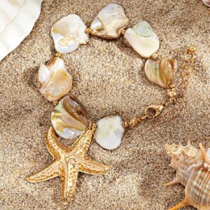 beach vacation shell clavicle necklace ocean style starfish all match set necklace