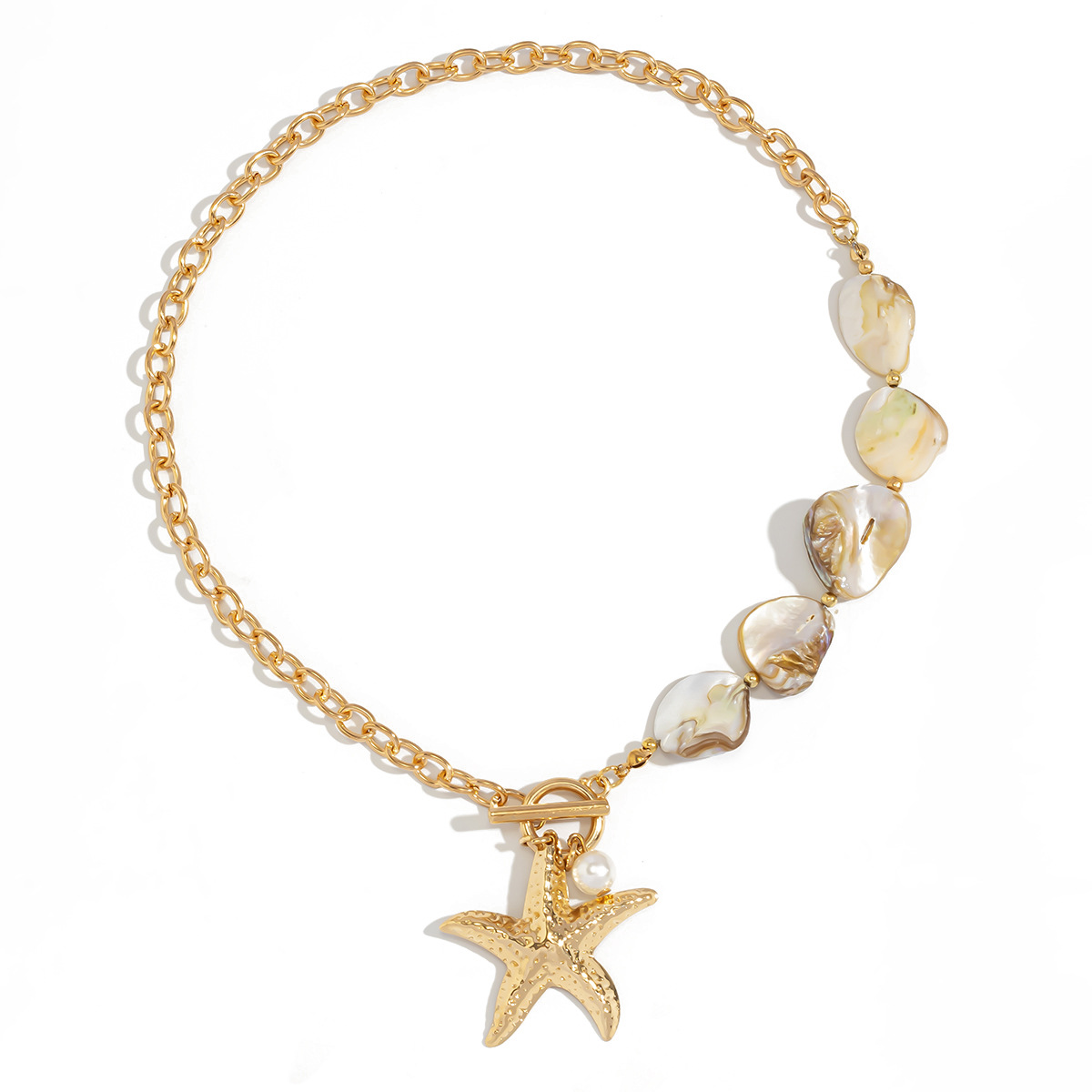 beach vacation shell clavicle necklace ocean style starfish all match set necklace