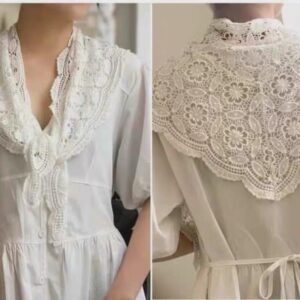 crochet hollow triangle scarf shawl fashionable and elegant spring and autumn versatile casual shoulder pad with small scarf