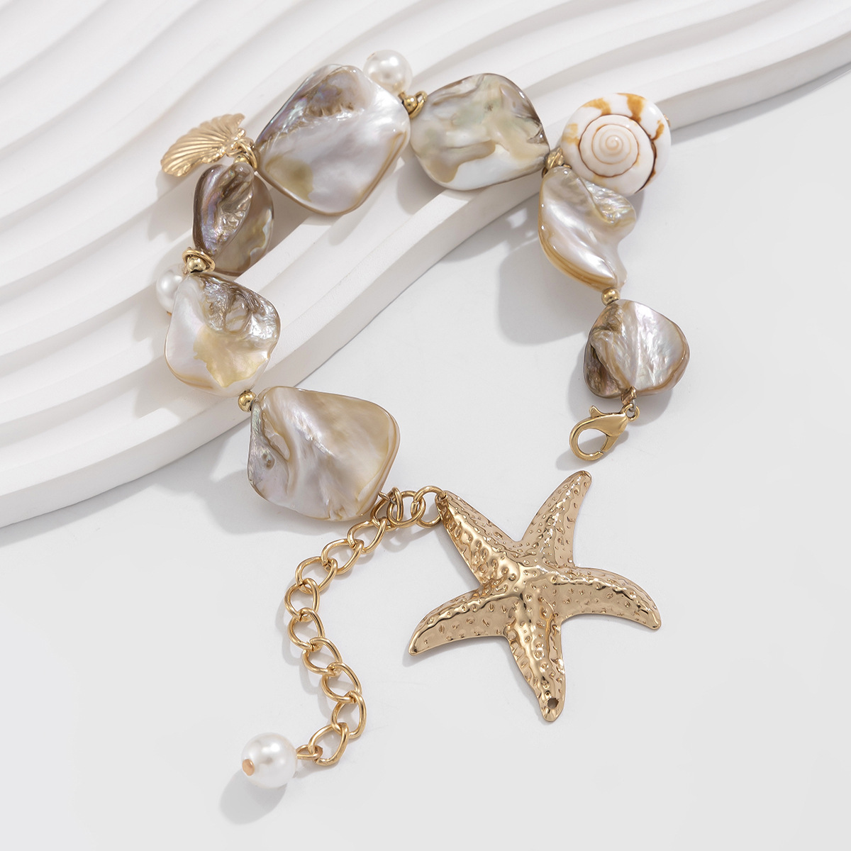 beach vacation shell clavicle necklace ocean style starfish all match set necklace