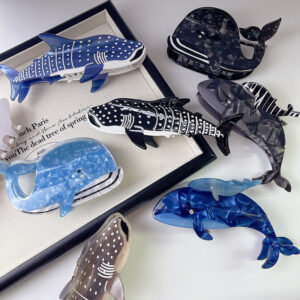 new niche animal shark clip ocean shark acetate hairpin personality sardine shark clip female hair accessories