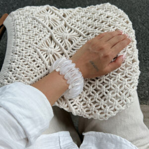 niche design special shaped resin gradient bracelet simple ins splicing elastic bracelet